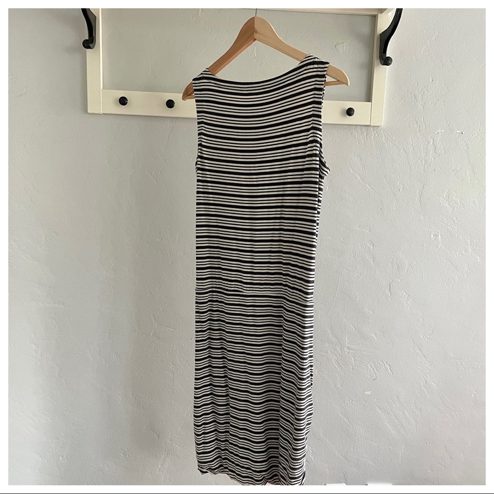 Athleta Westwood Sleeveless Stretch Cotton Striped Dress size Medium - Picture 7 of 7